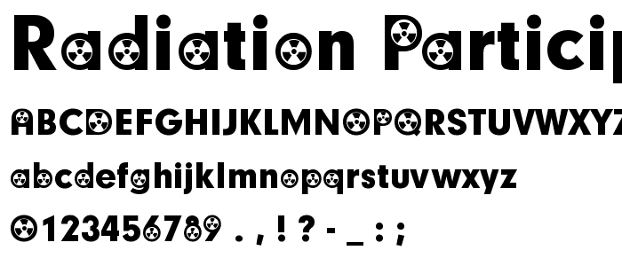 Radiation Participants font